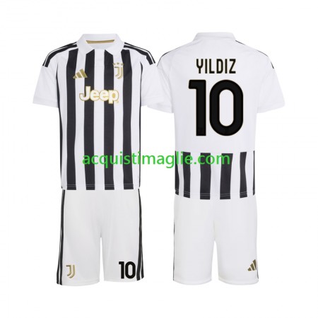 Divisa di Calcio Juventus Kenan Yildiz 10 Bambino Prima 2026/2027